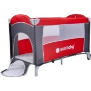 Cestovná postieľka SWEET DREAMS BASIC, červená 